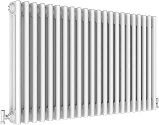 Traditional 3 Column Central Heating Radiator Horizontal Rads Cast Iron Style White 600x1010mm