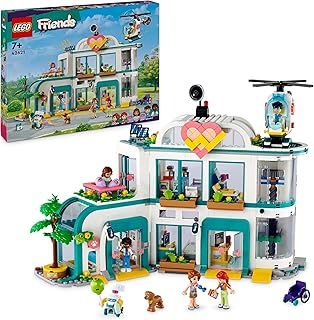LEGO Friends Heartlake City Hospital Set with Helicopter Toy for 7 Plus Year Old Girls, Boys & Kids, Mini-Doll Characters Including Autumn, Doctor Role-Play Building Toys, Gift Idea 42621