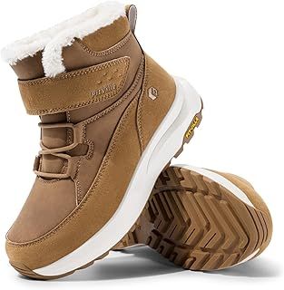 FitVille Womens Wide Snow Boots Fur Lined Boots for Women Winter Warm Boots Wide Width Waterproof Womens Outdoor Snow Booties