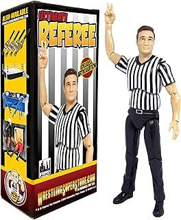 Figures Toy Company Figures Toy Ultimate Referee with Deluxe Articulation for WWE Wrestling Action Figures,Multi-color,6 Inch(Pack of 1)