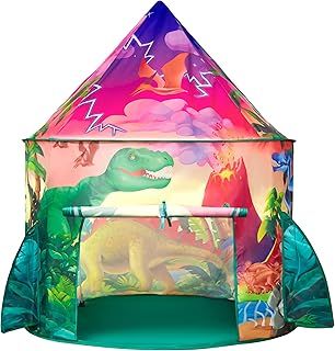 JOYIN Dinosaur Kids Play Tent,Pop Up Tent for Kids,Dinosaur Boys Play Tent, Perfect for kids tent indoor & Outdoor for 3 4 5 6 7 year old Boy Girl Toddler Play tent Gift