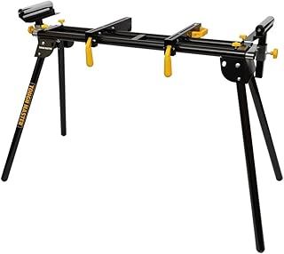Mitre Saw Stand, Universal Compact Folding Stand with Extending Adjustable Support Arms, Quick Release Clamps,DIY Strong Heavy Duty Stand, Black/Yellow