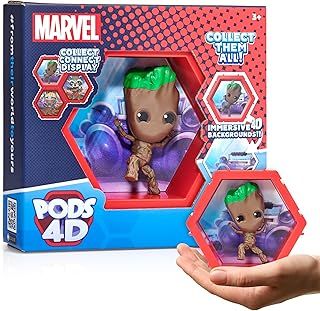 WOW! PODS 4D MARVEL Groot | Connectable Collectable Bobble-head figure that Bursts from their World into Yours | Wall or Shelf Display | MARVEL Toys and Gifts | Series 1 no. 409