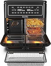Breville Halo Flexi Air Fryer & Large Mesh Tray, Digital Dual Air Fryer Oven, 11L: Serves 10+, Fry, Bake, Grill, Roast & Reheat, 2400 W, Save £65 a Year on Energy Bills*, Black [VDF138]
