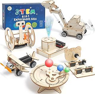 STEM Toys Age 8 9 10 11 12 13 14, Science Experiments for Kids, Science Kits for Kids, Wooden Engineering Kits Activity Toys Gifts for 8 9 10 11 12 13 14 Year Old Boys