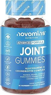 Joint Gummies - Joint Care Supplement - Bone & Joint Vitamins - Glucosamine Chondroitin Turmeric Vitamin D E C Infused Supplements - Gluten Free -1 Month Supply – Joint Gummies by Novomins