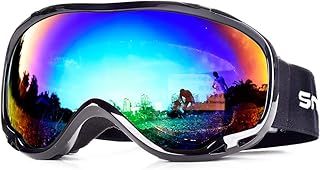 Snowledge Ski Snowboard Goggles with UV400 Protection, Skiing Snowboarding Goggles of Dual Lens with Anti Fog for Men, Women,Helmet Compatible