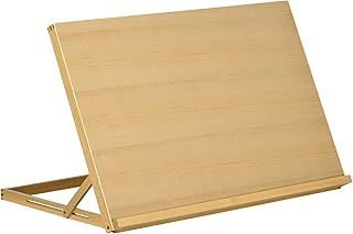 Vinsetto Desktop Table A2 Easel Craft Workstation, Adjustable Beechwood Table Top Easel, Portable Folding Artist Drawing & Sketching Board for Adults, Beginners, Artists Painting