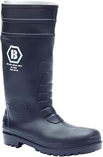 Blackrock Steel Toe Cap Wellingtons, Waterproof Safety Wellies, Knee High, Wide Calf Wellington Boots for Men and Women, Work/Safety Boots, Warm Fishing Wellies - Size 10