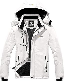 GEMYSE Men's Mountain Waterproof Ski Jacket Windproof Fleece Outdoor Winter Coat with Hood