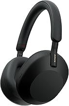 Sony WH-1000XM5 Noise Cancelling Wireless Over-Ear Headphones, Bluetooth, Clear Call Quality, Hi-Res, Up to 30hr Battery Life, Quick Charge, Alexa & Google Assistant, iOS & Android - Black