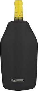 Le Creuset Wine Accessories Wine Bottle Cooler Sleeve- Black, 22 x 15.5 x 2.1 cm