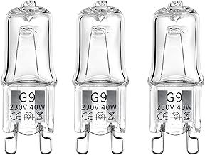 3 x 40w G9 Halogen Oven Bulbs Suitable for Oven, g9 Bulb. Dimmable & Compatible Oven Light Bulbs for Zanussi, AEG, Stoves Cooker Bulb etc Warm White 230V (3000k 3 pc 40w) (MSC-G9-40w-Warmx3)