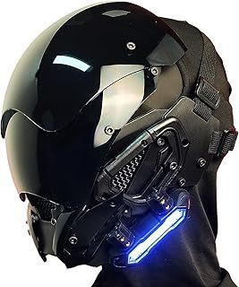 Cyberpunk Futuristic Techwear Mask Sci Fi Masks Halloween Cosplay Costume Suitable For Any Adult Men Women, Black