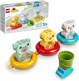 LEGO 10965 DUPLO Bath Time Fun: Floating Animal Train Bath Toy for Babies and Toddlers 1.5 - 3 Years Old with Duck, Hippo and Polar Bear, Bathtub Water Toys, Easy to Clean