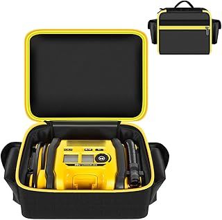 UKETO Air Compressor Bag Case Compatible with DEWALT 20V MAX Tire Inflator DCC020IB, Storage Holder Organizer Anti Scratch Portable Air Pump Carrying Case