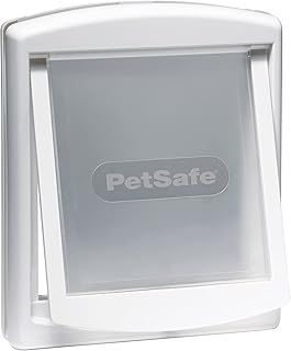 PetSafe — Original Staywell cat and dog flap, 2 way access in or out - Indoor and outdoor pet door, Rigid, Closure Panel included — White, M