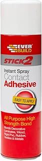 Everbuild Stick 2 All Purpose High Bond Strength Contact Spray Adhesive, 500 ml, Beige