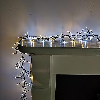 12.4m 960 LED Premier Cluster Christmas Lights with Timer in Cool & Warm White