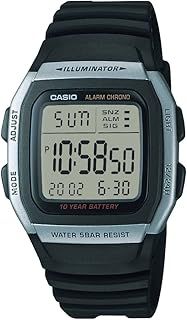 Casio Men Digital Quartz Watch with Resin Strap W96H-1AV