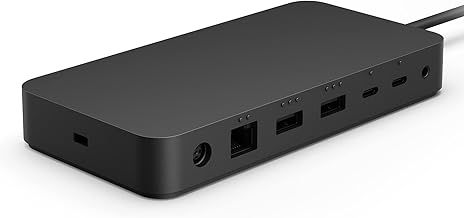 Microsoft Surface Thunderbolt 4 Dock | 4x USB-C | Dual 4K/60Hz Data Transfer | 8 Connections | 96W Power Passthrough | Planet and Accessibility Friendly