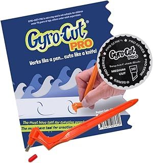 Genuine Gyro-Cut® PRO Tool with Medium Blade Fitted Gyrocut Gyrocutter Fabric Cutter Applique Craft Crafting