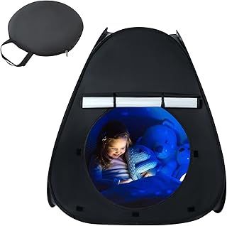 Sensory Tent for Kids,Calm Down Tent For Children To Play And Relax,Portable Pop-up Blackout Play Tent,Sensory Corner,Helps With Autism, SPD, Anxiety & Improve Focus 88cm