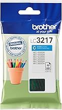 Brother LC-3217C Inkjet Cartridge, Cyan, Single Pack, Standard Yield, Includes 1 x Inkjet Cartridge, Brother Genuine Supplies