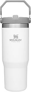 STANLEY IceFlow Stainless Steel Tumbler with Straw - Vacuum Insulated Water Bottle for Home, Office or Car - Reusable Cup with Straw Leak Resistant Flip - Cold for 12 Hours or Iced for 2 Days (Polar)