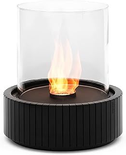 Planika Lotos Ethanol Fireplace – Indoor & Outdoor Fire Pit Outdoor – Outdoor Fire Place – Bioethanol Fuel Liquid – For up to 3,5 Hours of Burning