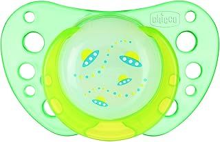 Chicco Physio Air Lumi Silicone Soother - 6 to 12 Months (2 Pieces, Multicolor)