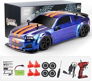 RC Car 1:14 Remote Control, 2.4GHz RC Drift Car for Adults Kids, Drift GT Cars High Speed Racing Thrilling Fun for Boys and Kids, Wonderful Gift for Family Member, Friends, Lover
