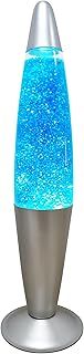Trendi®16 Inches Tall / Aluminium Base /Soothing Motion /Lava Lamp for /Relaxation/Room Decoration/Cable 1.6m (blue glitter)