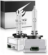 TECTICO D3S Xenon Bulbs 35W 6000K Diamond White +300% Ultra Bright Bi HID Conversion Kit Xenarc Headlight Upgrade Bulb, 2 Lamps