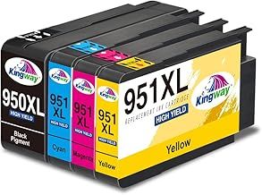 950XL 951XL Ink Cartridges Multipack for HP 950XL 951XL Combo Pack for HP OfficeJet Pro 8600 8620 8610 8100 8615 276dw 251dw 8630 8616 8625 8640 8660 Black Cyan Magenta Yellow, 4 Pack