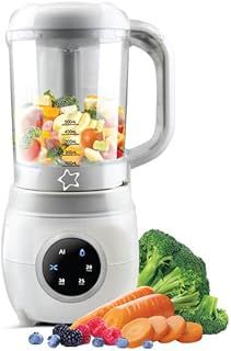 4-in1 Automatic Baby Food Maker, Steriliser & Warmer, Puree Maker, Steamer and Blender, Baby Food Processor, Quick Homemade Baby Food Blender