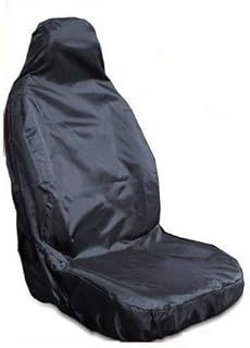For Citroen Berlingo Van - Single Heavy Duty Driver Captain Passenger Van Car Seat Cover Protector Waterproof - BLACK - 1 x Front