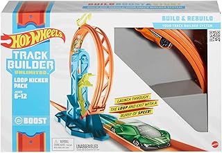 Hot Wheels Track Builder Pack Assorted Loop Kicker Pack Connecting Sets Ages 4 and Older, GLC90, packaging may vary