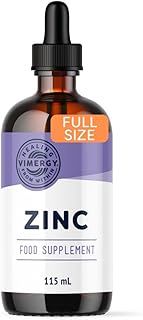 Vimergy Organic Liquid Zinc, 57 Servings - Alcohol Free Zinc Sulfate - Supports Immune Health & Metabolism - Antioxidant - Gluten-Free, Non-GMO, Kosher, Vegan & Paleo Friendly (115 ml)