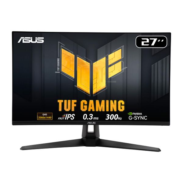 ASUS TUF Gaming Series 5 - VG27AQM5A Gaming Monitor – 27-inch, QHD(2560x1440), 300Hz, Fast IPS, ELMB Sync, 0.3ms (GTG), Stereo speaker, 95 percent DCI-P3, DisplayWidget Center