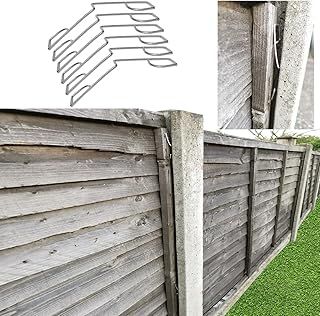 LTG PRO Fence Panel Grips Clips Stop Rattling 48 Pcs for 12 Fences Garden Wind Protector (48)