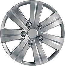 Ring Automotive 15" Flare Wheel Trims With Chrome Finished Nuts - Set of 4, silver