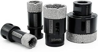 DT-DIATOOL Diamond Drill Bit Set 20/25/35/50mm Hole Saw for Dry Drilling Tile Porcelain Marble Ceramic Granite