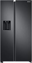 Samsung Series 8 American Style Fridge Freezer, Features SpaceMax and Twin Cooling Plus Technology, Ice Dispenser, Black, Model: RS68A884CB1
