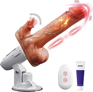 Dildo Vibrator Thrusting Mild Sex Toys 8 Thrusting Vibrating Licking Realistic Vibrators Sex Machine Toy with Strong Suction Cup G Spot Clitoral Vibrator Anal Sex toys4women Adult Toys Sex Toys4couple
