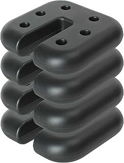 My Garden Gazebo Weights 4Pcs Heavy Duty Tent Leg Weight Base Garden Canopy Weights For Gazebo Shelter Anchor Marquees Tent Outdoor 2.3Kg Each Plate Weight 20CM Dia Cement Filled (Square)