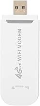 4G LTE USB WiFi Modem Dongle Wireless Router with SIM Card Slot, 150Mbps High Speed Mobile Internet Devices, Support 10 Users, for Tablet Laptop Phone PC Car Outdoor