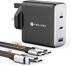 100W USB C Charger, MacBook Pro/Air Charger, 3-Port 120W GaN Charger, PD3.0, PPS, USB C Plug, USB C Laptop Charger for MacBook Pro, MacBook Air, iPhone 15, Galaxy S24/S23, iPad, Laptops