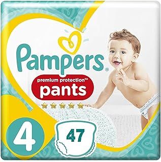 Premium Protection Pampers Pants Size 4 (9-15 kg) 47 Nappies