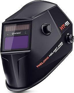 HITBOX Welding surface Automatic shading Solar-powered rechargeable Battery-powered Shading level 4/5-9/9-13 Clear field of vision Welding helmet Semi-automatic welding Arc welding For tig welding, et
